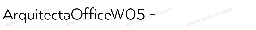 ArquitectaOfficeW05 字体转换